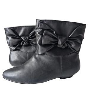 Mudd black boots bow booties 9